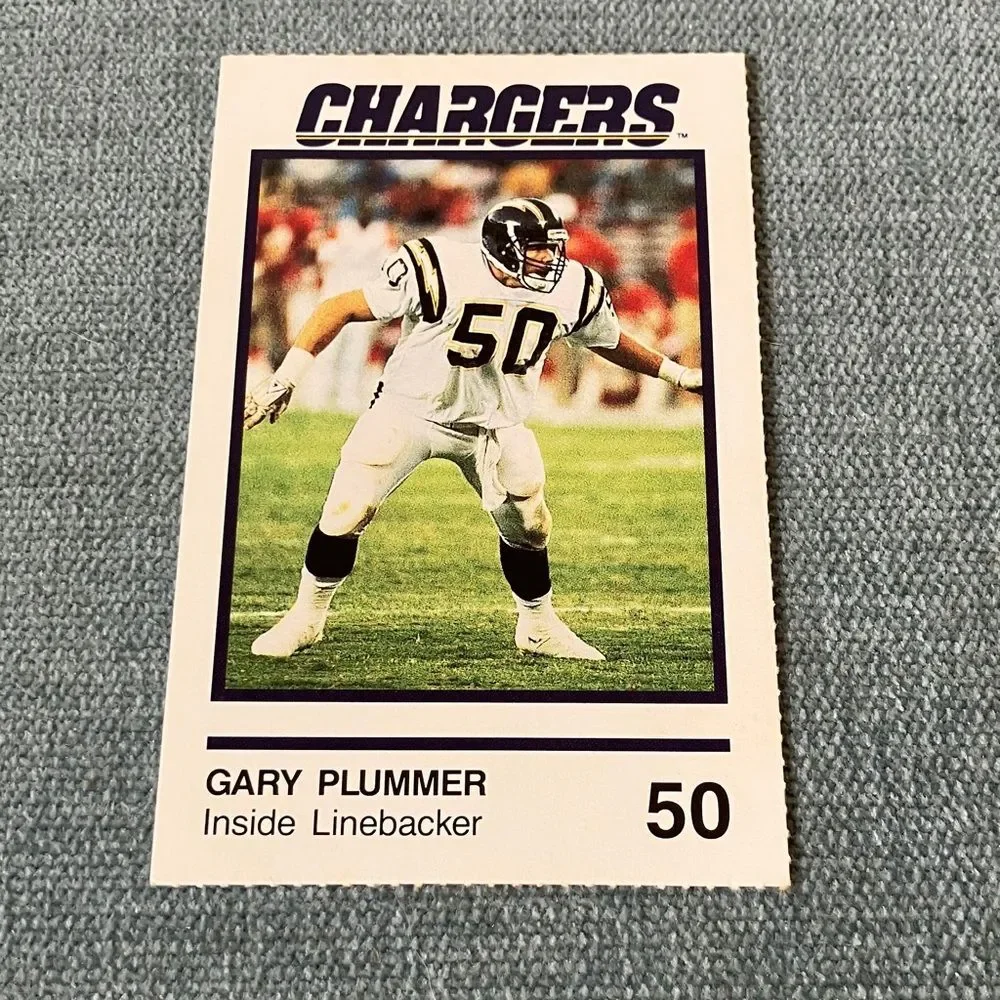 Chargers NFL Football Trading Card Football Card